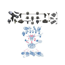 Кронштейн датчика эхолота Волга под замок Fasten универсальный