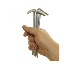 Колышки в чехле (алюм. сплав, 8,0х210мм, комплект 10 шт)