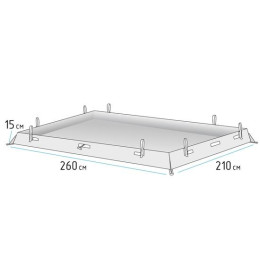 Дно гидроизоляционное Лотос Куб 3 (210x210)