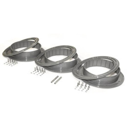 Фланец с бортом для отверстия под лунку Лотос 200 (Комплект 3 шт.)