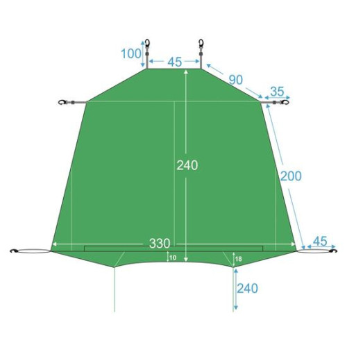 Козырёк Лотос 5 (Летний)