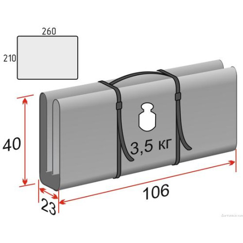 Пол утепленный Лотос Куб 4 (260х210) ПУ4000