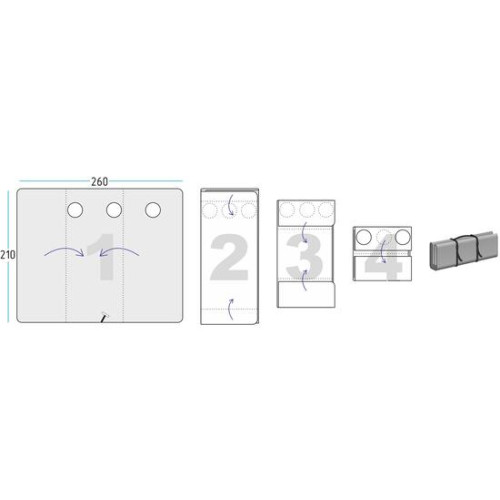 Дно гидро-термоизоляционное ЛОТОС КУБ 4 (260х210) с фланцами