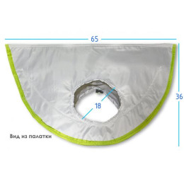 Клапан под вытяжную трубу теплообменника для палаток ЛОТОС КУБ