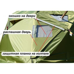 Дверь распашная кубозонт 4 Лотос (Летняя)