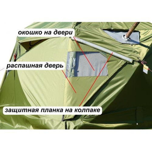 Дверь распашная кубозонт 4 Лотос (Летняя)