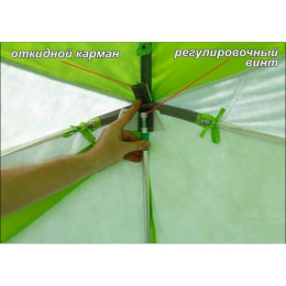 Стойки опорные 166 см для палатки КубоЗонт, комплект 4 шт в чехле