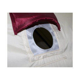 Термостойкая накладка на окно под газоотводную трубу D 100 мм