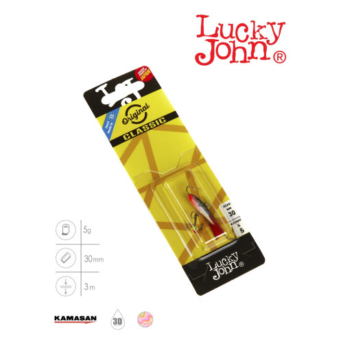 Балансир Lucky John CLASSIC 3 + тр. 30мм/13H блистер