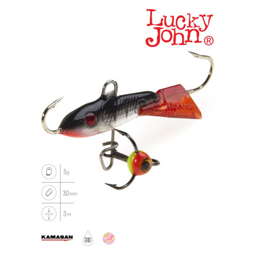 Балансир Lucky John CLASSIC 3 + тр. 30мм/15H блистер