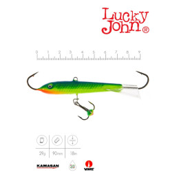 Балансир Lucky John CLASSIC 9 + тр. 90мм/13H блистер