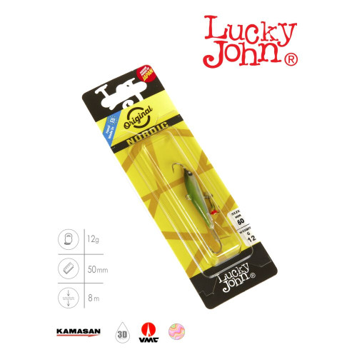 Балансир Lucky John NORDIC 4 + тр. 40мм/13H блистер