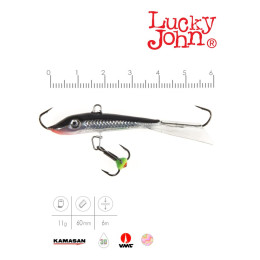 Балансир Lucky John FIN 4 + тр. 60мм/13H блистер