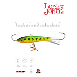 Балансир Lucky John CLASSIC 6 + тр. 60мм/15H блистер