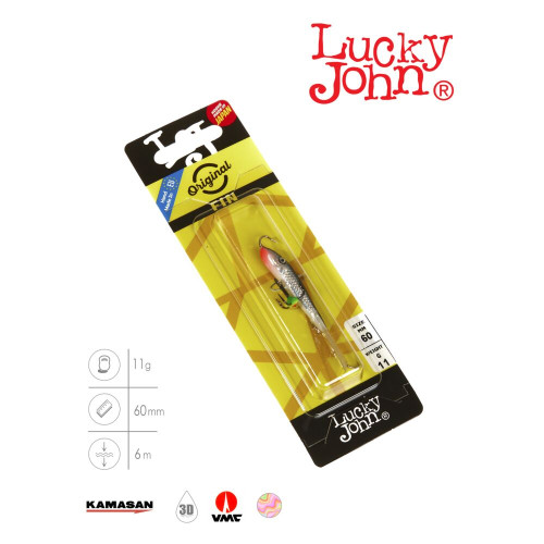 Балансир Lucky John FIN 4 + тр. 60мм/15H блистер