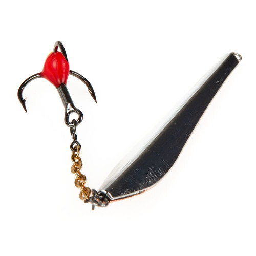 Блесна вертикал. зим. Lucky John DOUBLE BLADE с цеп. и тр. 45мм CS блистер