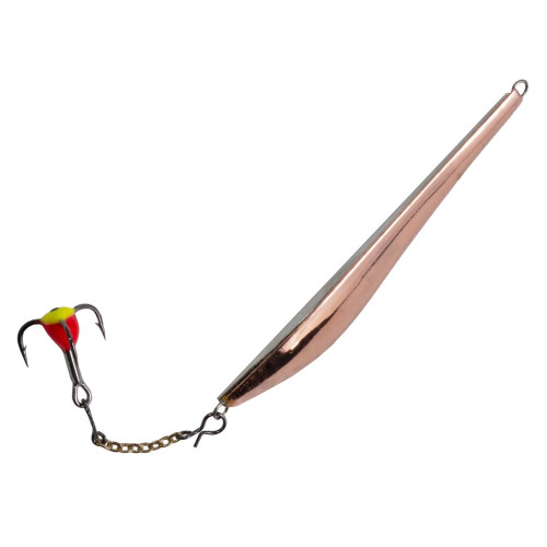 Блесна вертикал. зим. Lucky John DOUBLE BLADE с цеп. и тр. 45мм GC блистер