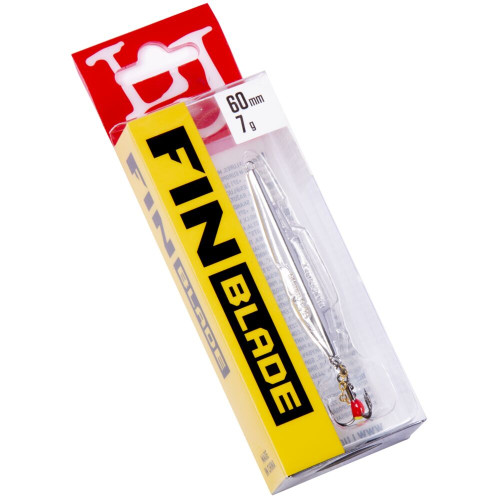 Блесна вертикал. зим. Lucky John FIN BLADE с цеп. и kр. 60мм S блистер