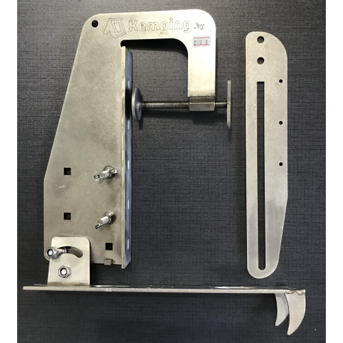 Универсальная Струбцина для крепления датчика эхолота быстросъемная из нержавеющей стали