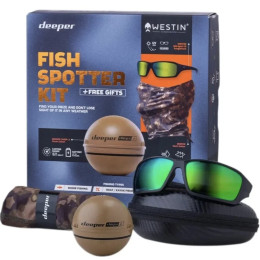 Подарочный набор Deeper Fish Spotter Kit (эхолот Deeper CHIRP+ 2, очки и бафф)