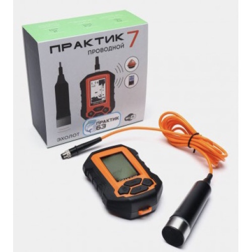 Эхолот Практик 7 BWF + Проводной датчик 7 BWF