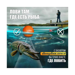 Эхолот DEEPBALANCE Smart Sonar 2+ DEEP беспроводной, оранжевый