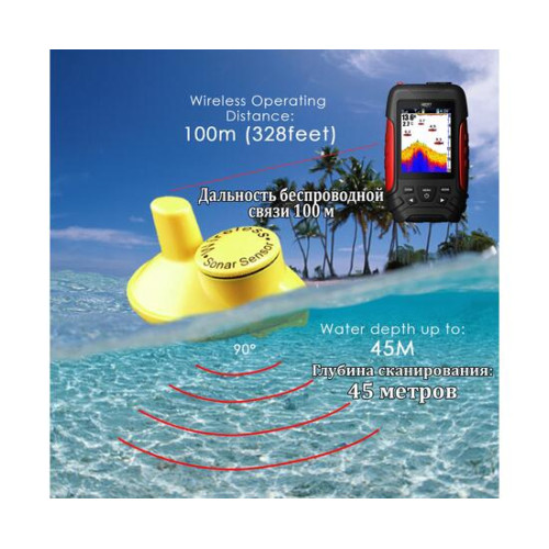 Беспроводной эхолот Lucky FL 168 LiC-W