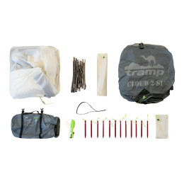 Палатка Сверхлегкая Tramp Cloud 2 Si Grey (V2)