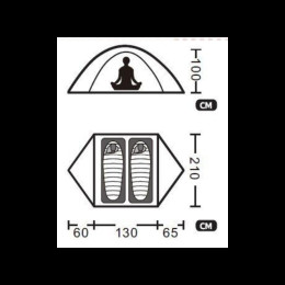 Палатка Сверхлегкая Tramp Cloud 2 Si Green (V2)