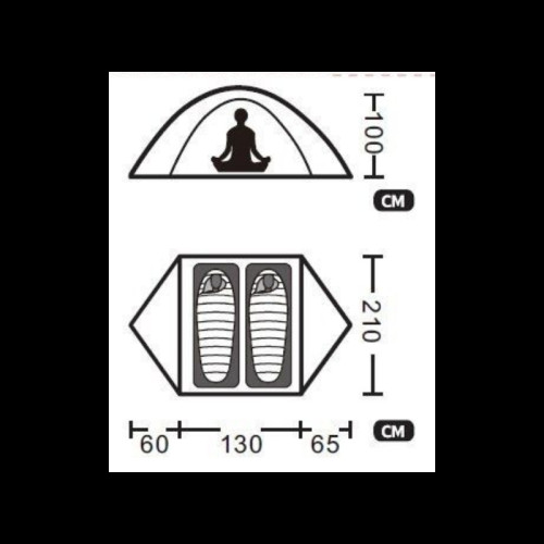 Палатка Сверхлегкая Tramp Cloud 2 Si Green (V2)