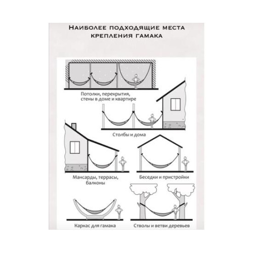 Гамак с брусками Небо