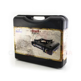 Плита настольная газовая Следопыт Black PF-GST-N10 с переходником