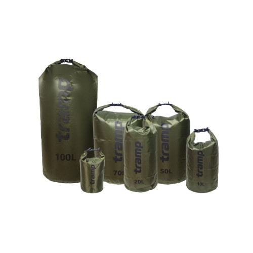 Гермомешок Tramp PVC Diamond Rip-Stop 100 л (TRA-210-olive)