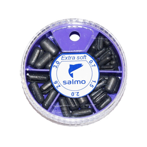 Грузила Salmo EXTRA SOFT малый 5 секц. 0,7-3,0г 060г набор 3