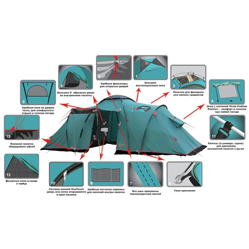 Палатка Кемпинговая Tramp Brest 4 Sand (V2)