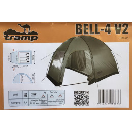 Палатка Кемпинговая Tramp Bell 4 Sand (V2)