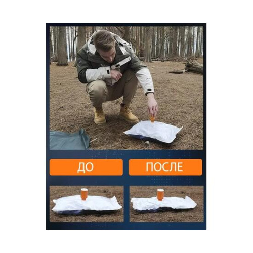 Насос аккумуляторный светодиодный для кемпинга + фонарик GIGA Pump 4.0