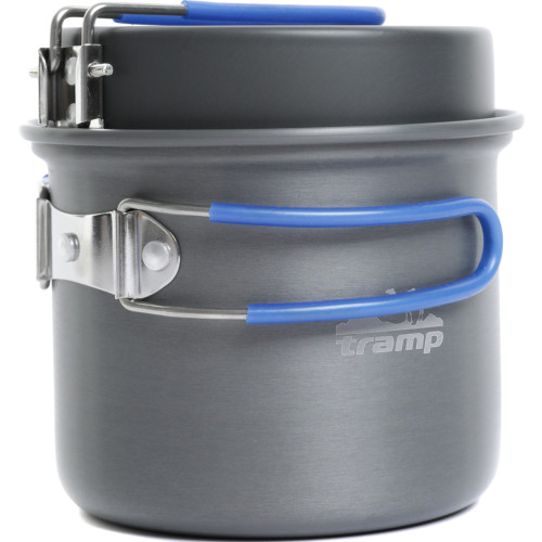 Котелок туристический Tramp с крышкой-сковородой из анодированного алюминия 1 л TRC-039