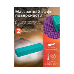 Коврик туристический ISOLON Tourist Flex 1790х590х15 бирюзов/фиолет