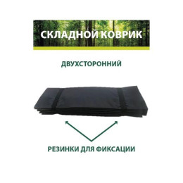 Коврик туристический складной BAY (черный)