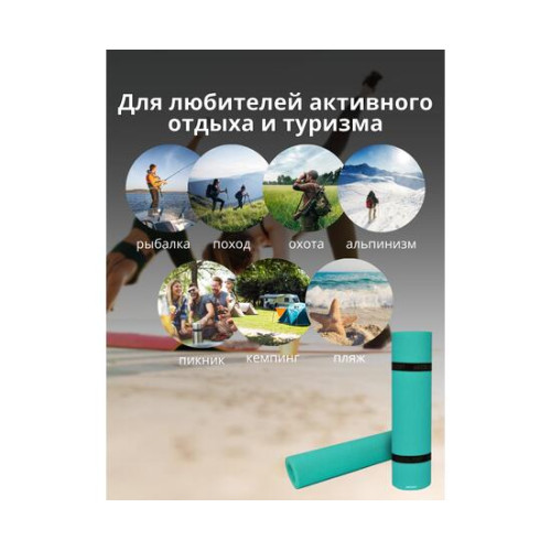 Коврик туристический ISOLON Optima Light 1800х600х8 бирюз