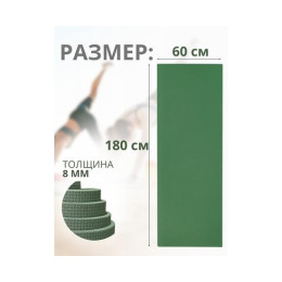 Коврик туристический ISOLON Camping 8 1800х600х8 хаки