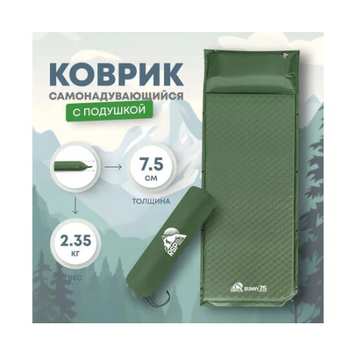 Коврик туристический RSP Sunny 75, зеленый