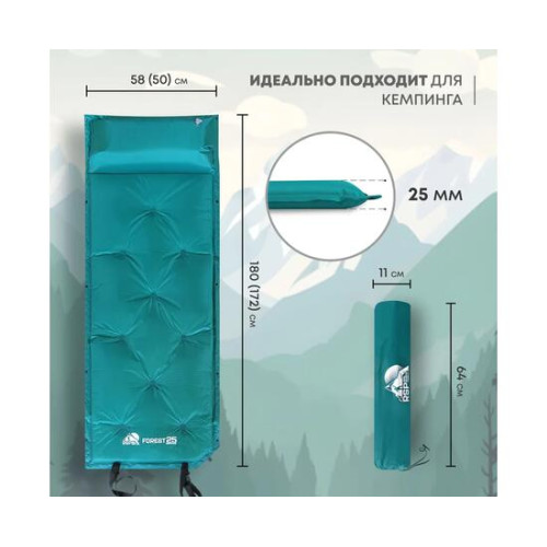 Коврик туристический RSP Forest 25, зеленый