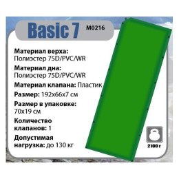 Самонадувающийся коврик BTrace Basic 7