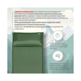 Коврик туристический RSP Sunny 50, зеленый