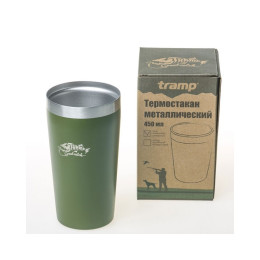 Термостакан металлический Tramp 450 мл оранжевый
