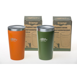 Стакан металлический Tramp 450 мл зелёный