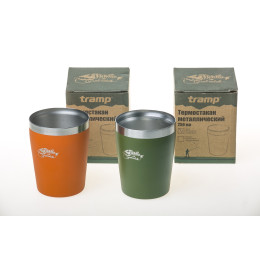 Термостакан металлический Tramp 250 мл оранжевый