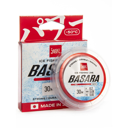 Леска моно. зим. Lucky John BASARA Red 030/010